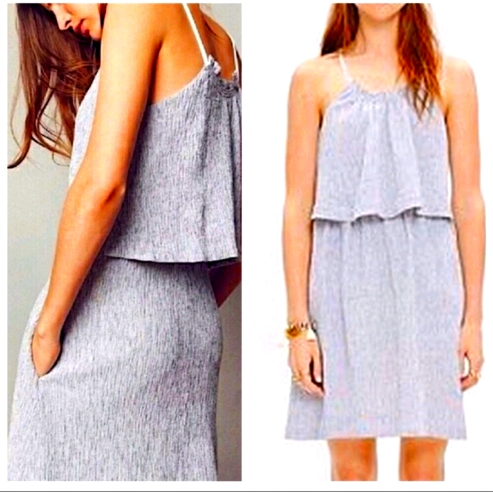 Madewell Dream Drift Flowy Overlay Summer Tank Dress